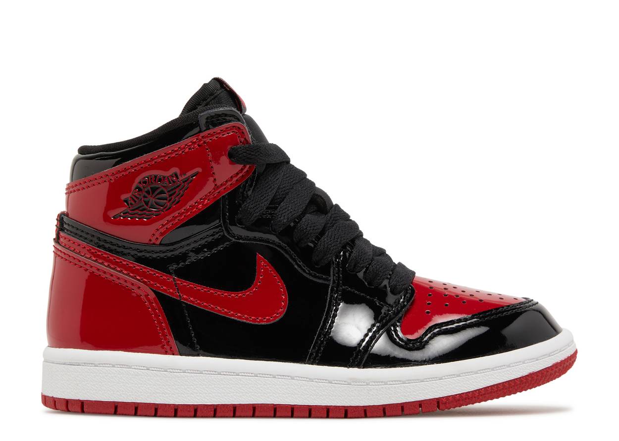 Air Jordan 1 Retro High OG Patent Bred PS Kids MrSneaker