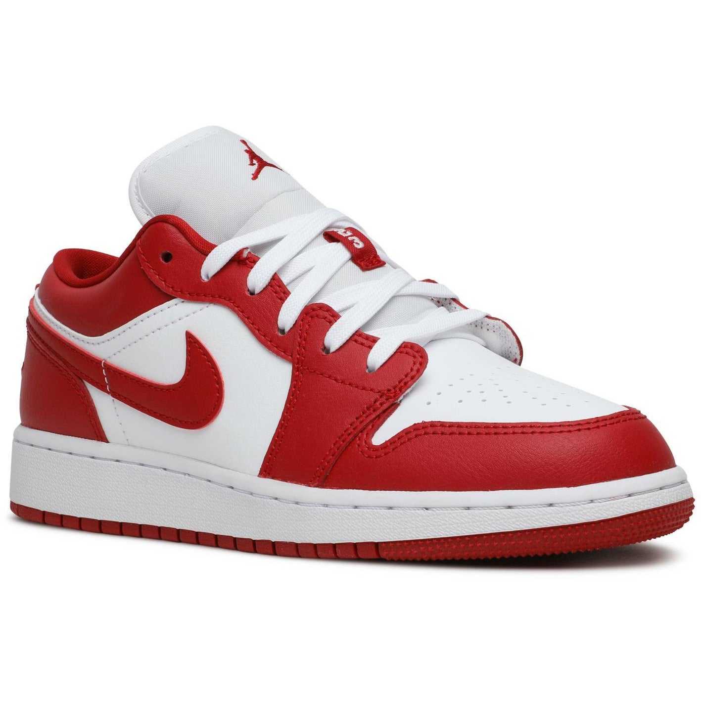 Air Jordan-Air Jordan 1 Low "Gym Red White" (GS)-mrsneaker