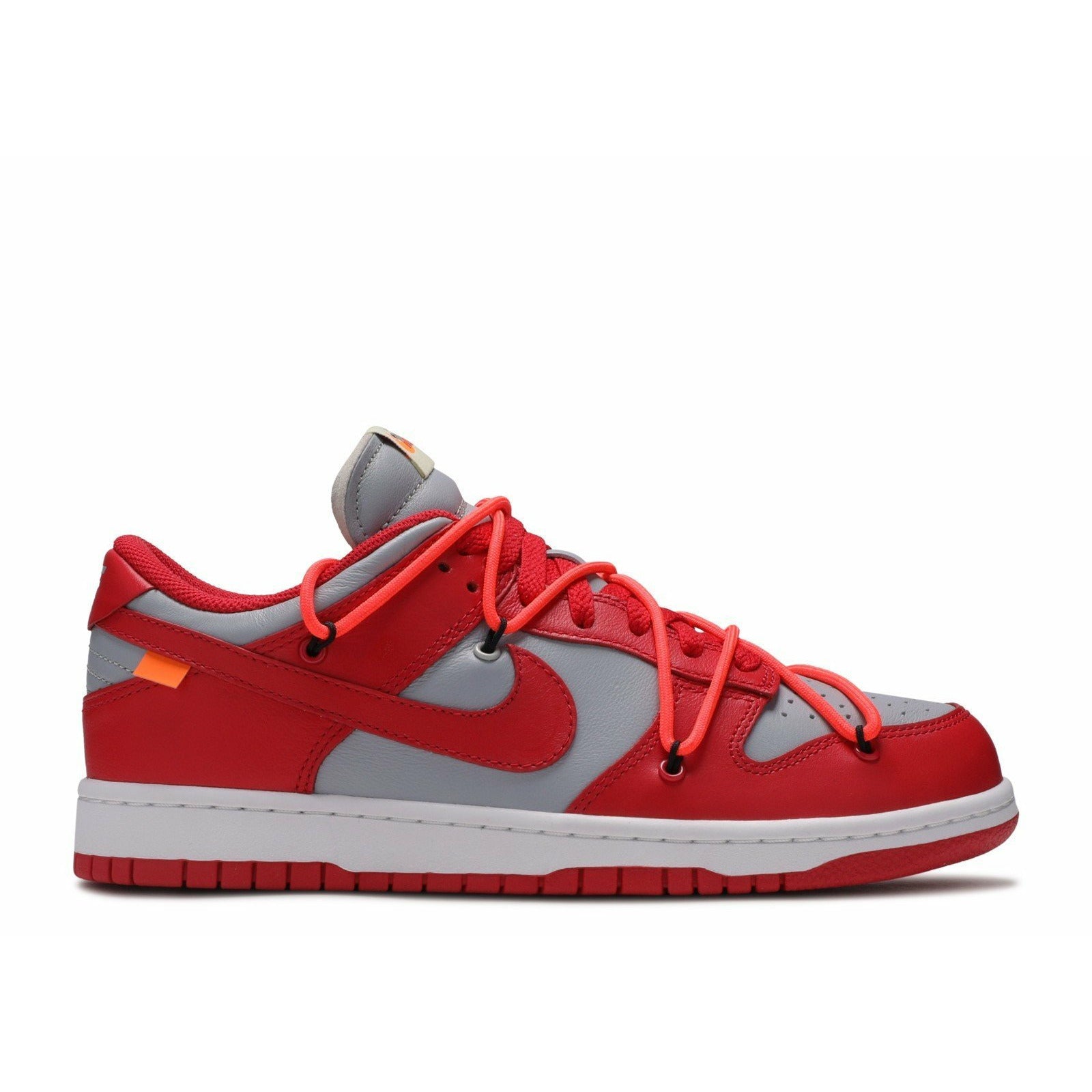 Nike-Off-White Dunk Low Leather "University Red"-mrsneaker